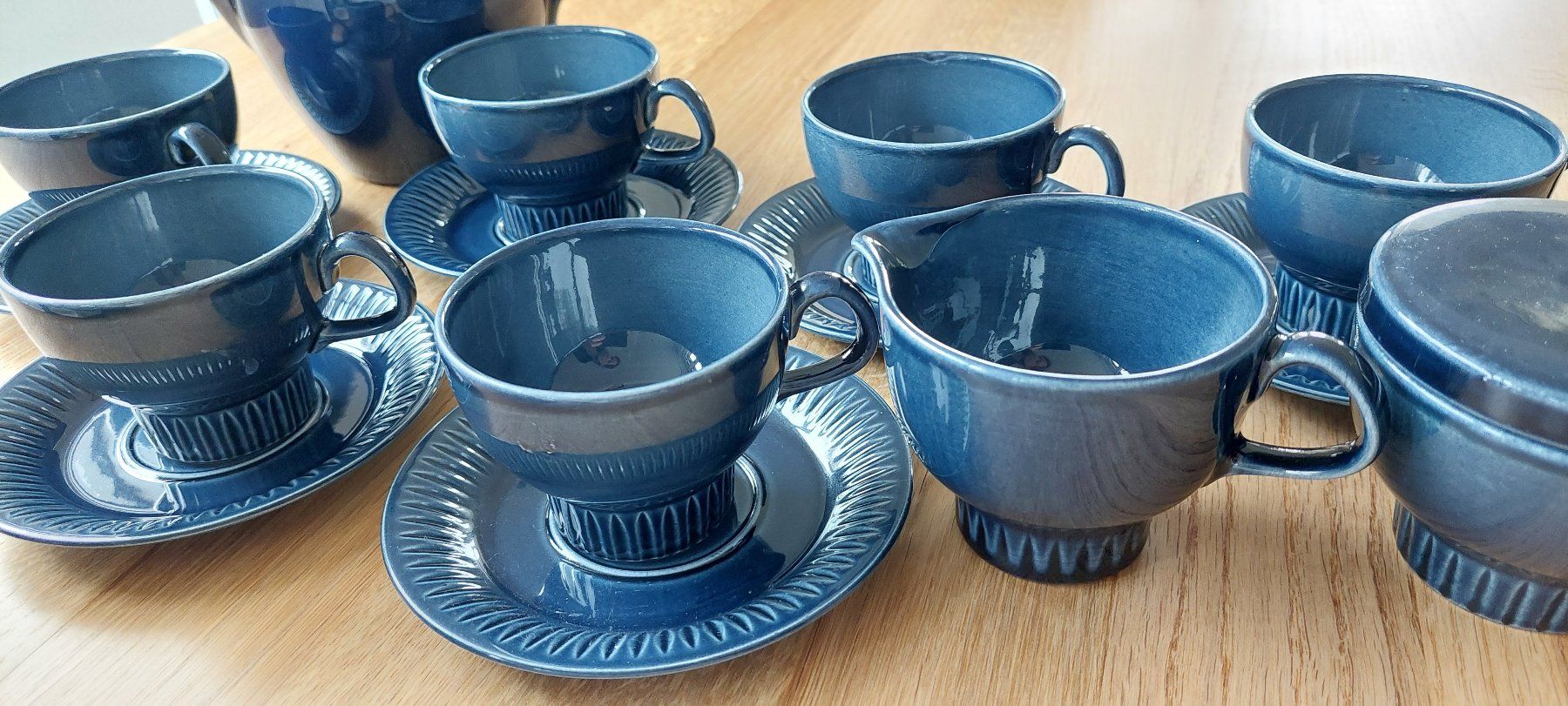 Set di piatti: Tee- oder Kaffeeservice in Blau – Usato da Schaffhausen venduto da Robuco_93