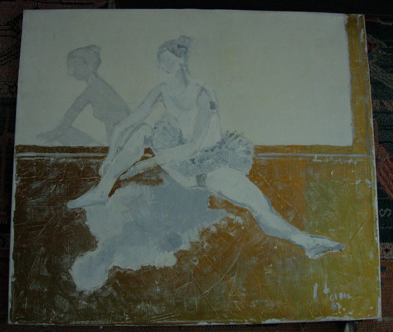 Dipinti: Sitzende Ballerina - Gemälde – Usato da Basel venduto da Grbina64 1