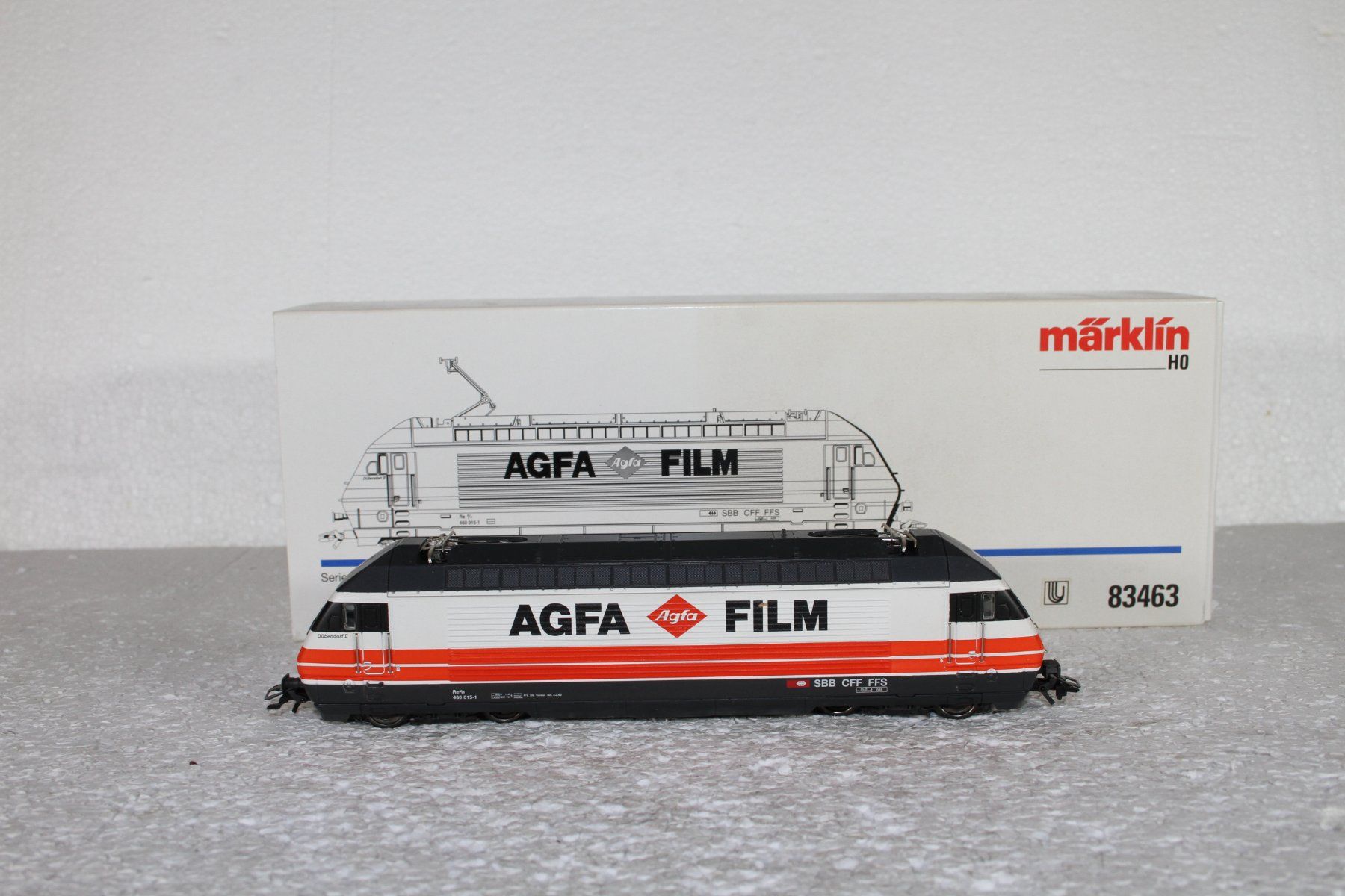 Märklin Modellini di ferrovie: Märklin 83463 SBB Re 460 Agfa – Usato da Triesen venduto da gleis8 3