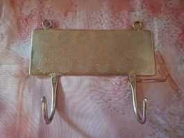Wandhaken mit Muster Aluminium