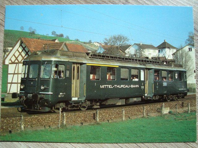 Cartoline postali: MThB Mittelthurgaubahn E-Triebwagen ABDe 4/4 Nr. 11 – Nuovo e nell'imballaggio originale da Thun venduto da Abigboss