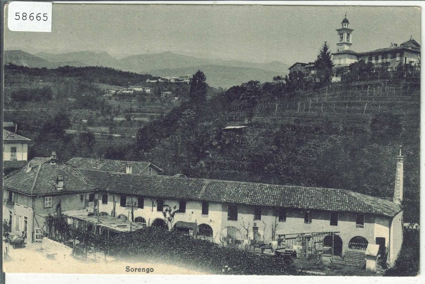 Cartoline postali: Sorengo - Dorfpartie – Usato da Ettingen venduto da Kartenplanet