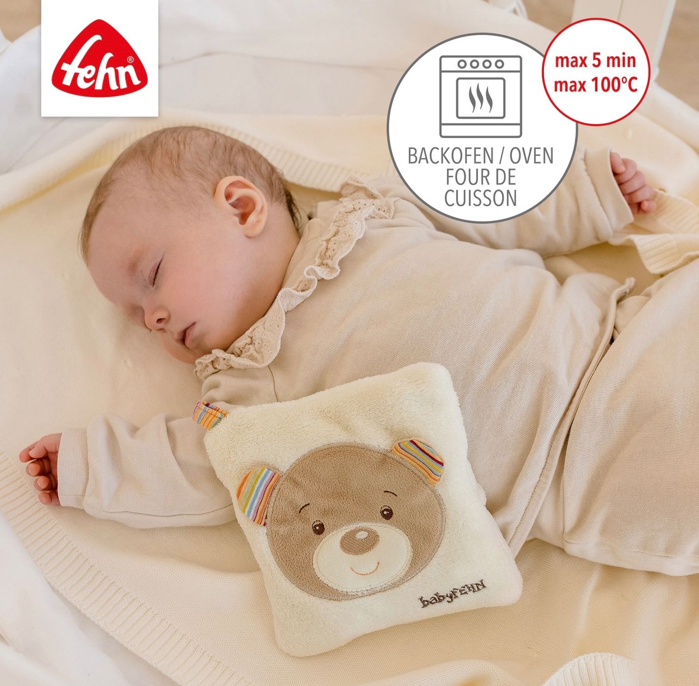 Kissen: Fehn Kirschkernkissen Teddy bunt – Neu und originalverpackt aus Basel von Seifehuesli 3