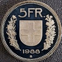 5 Franken 1988 stgl. / aus Münzsatz