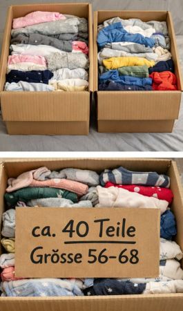 Baby Kleiderpaket Gr. 56–68 ca. 40 Teile Unisex