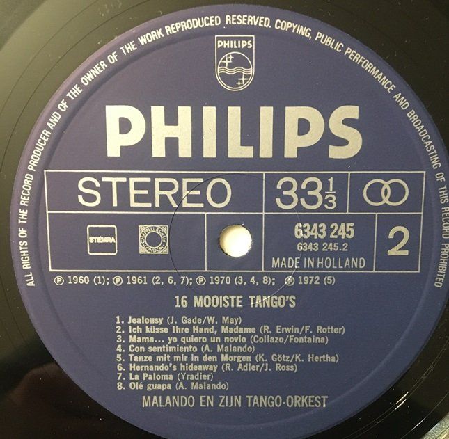 Schallplatten: 16 Malando Tango’s (LP) – Gebraucht aus Grüningen von azulgrisvinyl 3