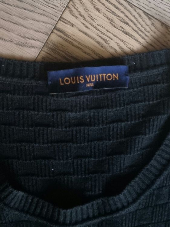 Louis Vuitton, Damier Pullover, Schwarz