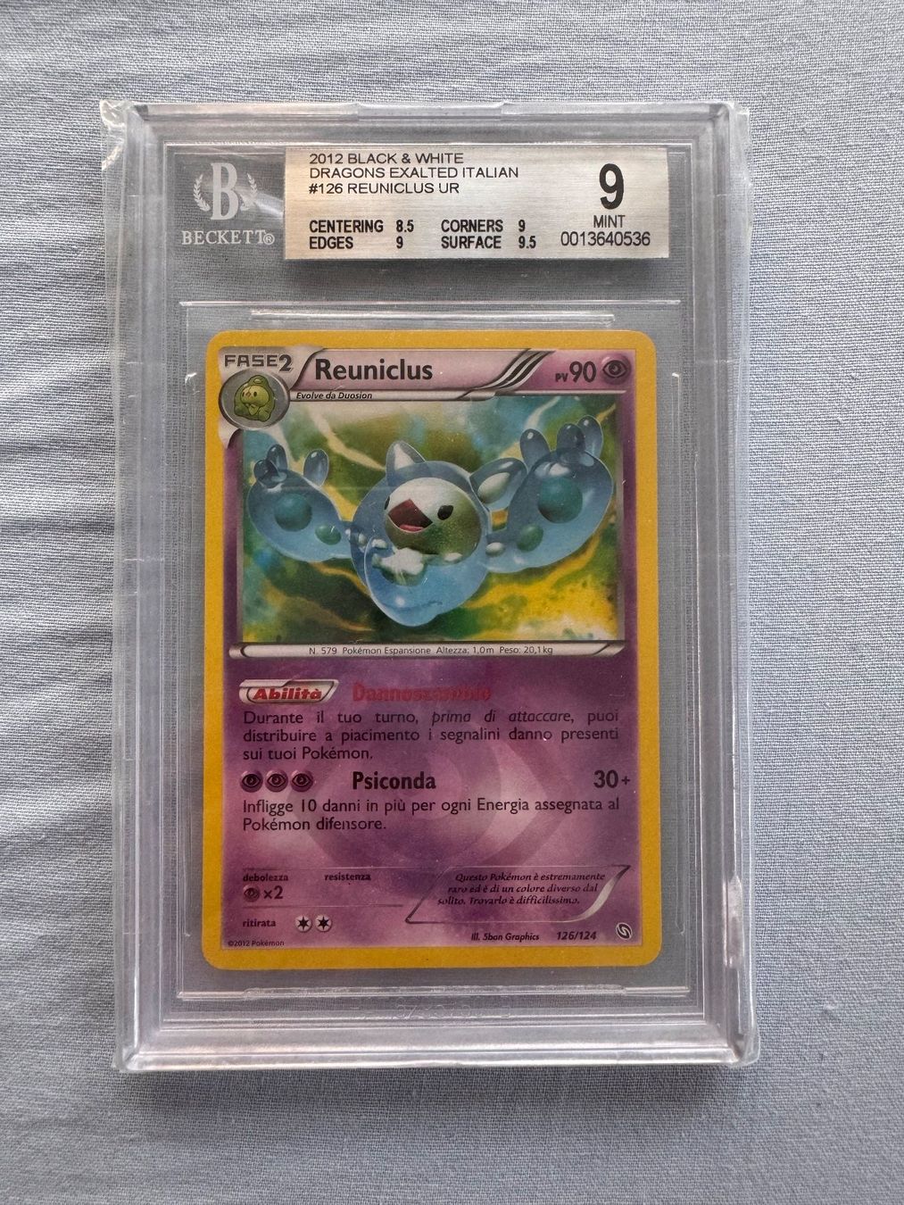 Pokémon Carte collezionabili: Reuniclus BGS 9 Pokemon – Usato da Corticiasca venduto da gio_yp69
