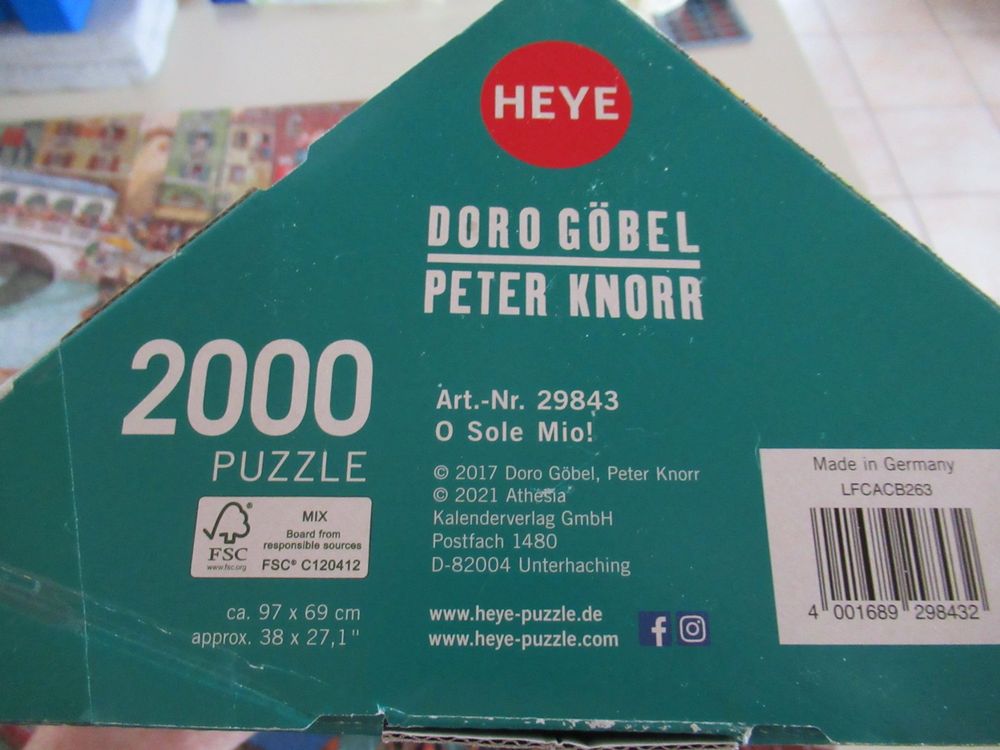 Heye Puzzle 2000 O Sole Mio! 2017 komplett | Kaufen auf Ricardo