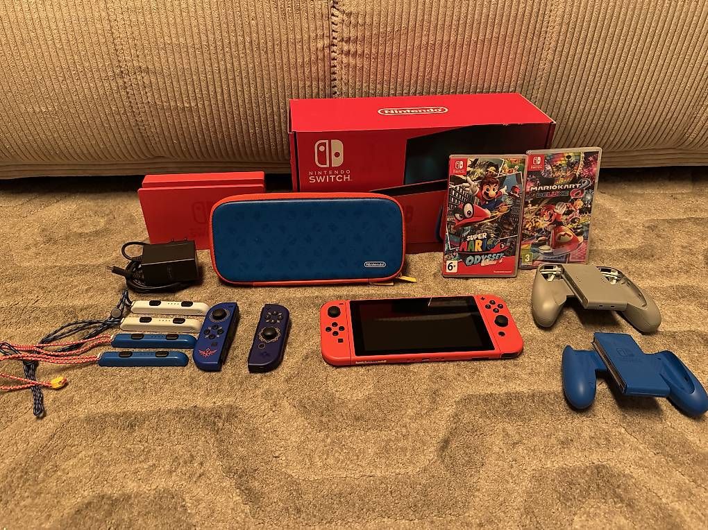 Console: Nintendo Switch - Edition Mario Rouge et bleu – Usato da Lausanne venduto da wazabyii
