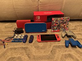 Nintendo Switch - Edition Mario Rouge et bleu