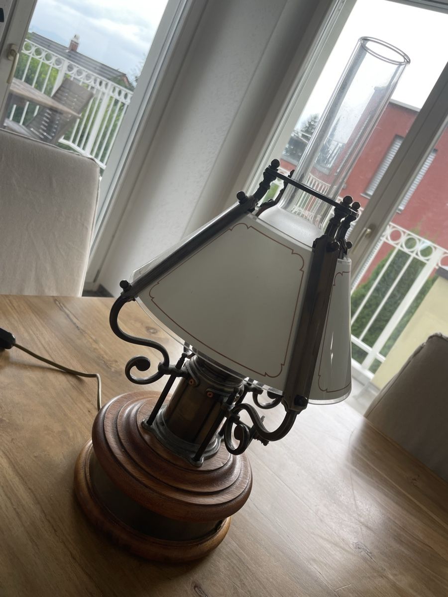 Lampade: Cosy Table Lamp - Rustic Wood & Metal - Perfect Decor – Usato da Waedenswil venduto da Paps04 1