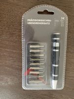Präzisionsschraubendrehersatz mit 10 Bits, neu OVP