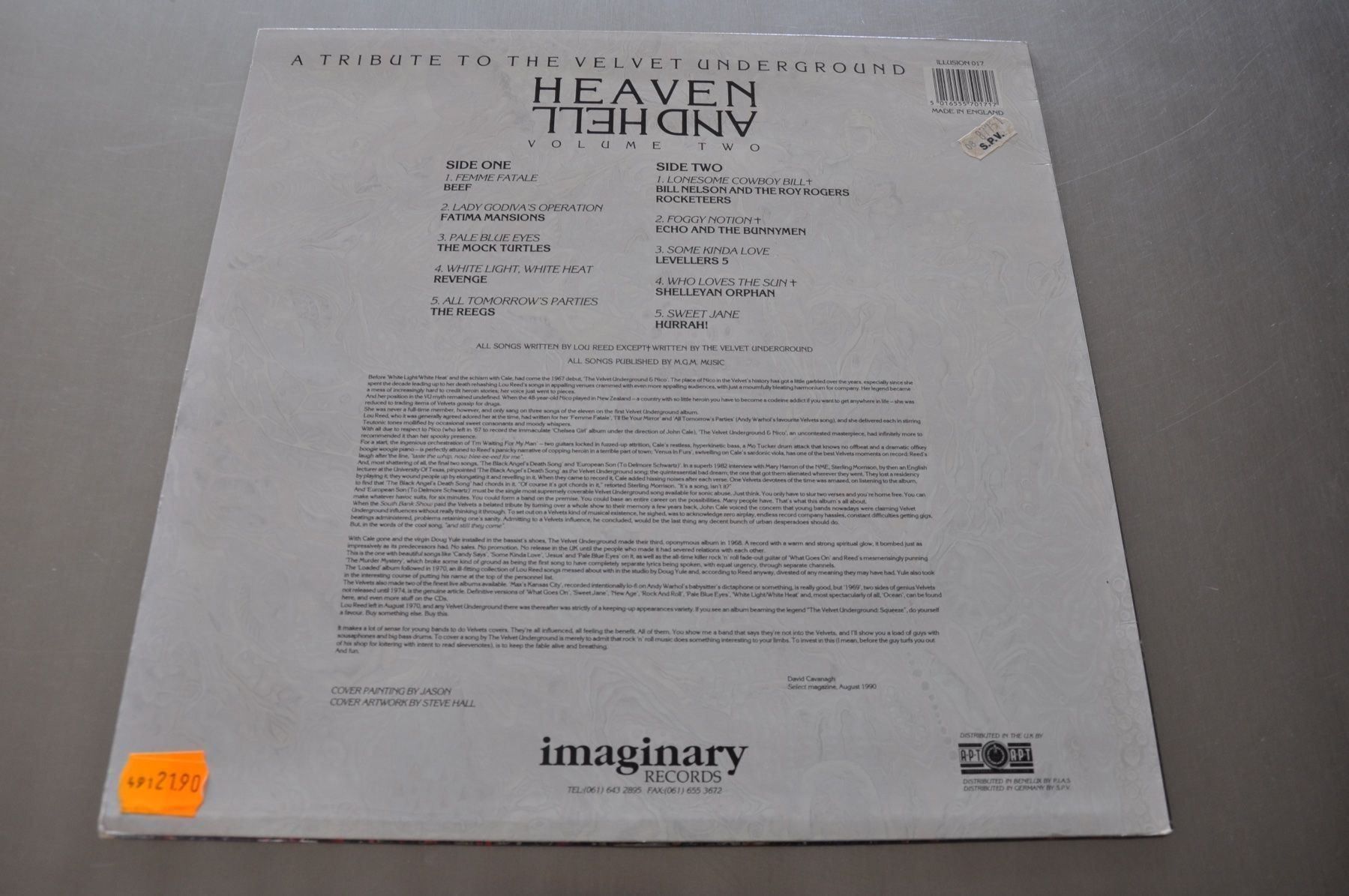 Dischi in vinile: HEAVEN & HELL LP VOLUME TWO ( VELVET U.) – Usato da Sion venduto da jaipur1401 1