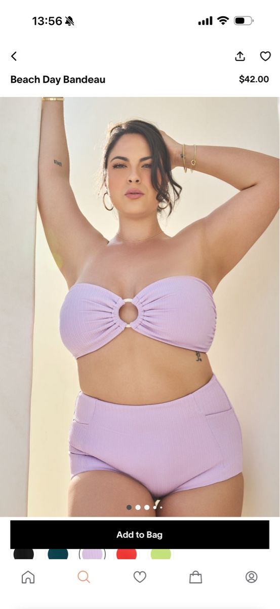 Costumi da bagno & Bikini: Popflex Lilac Bandeau Bikini Top Size M – Nuovo e nell'imballaggio originale da Uster venduto da b4x_ric 3