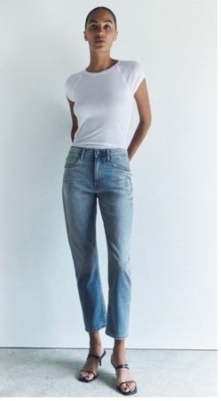 Zara T-Shirts Set 2 Stück weiss Grösse M