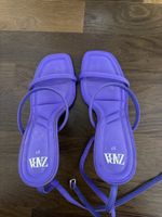 Lila Sandalen mit Absatz Zara Grösse 37 