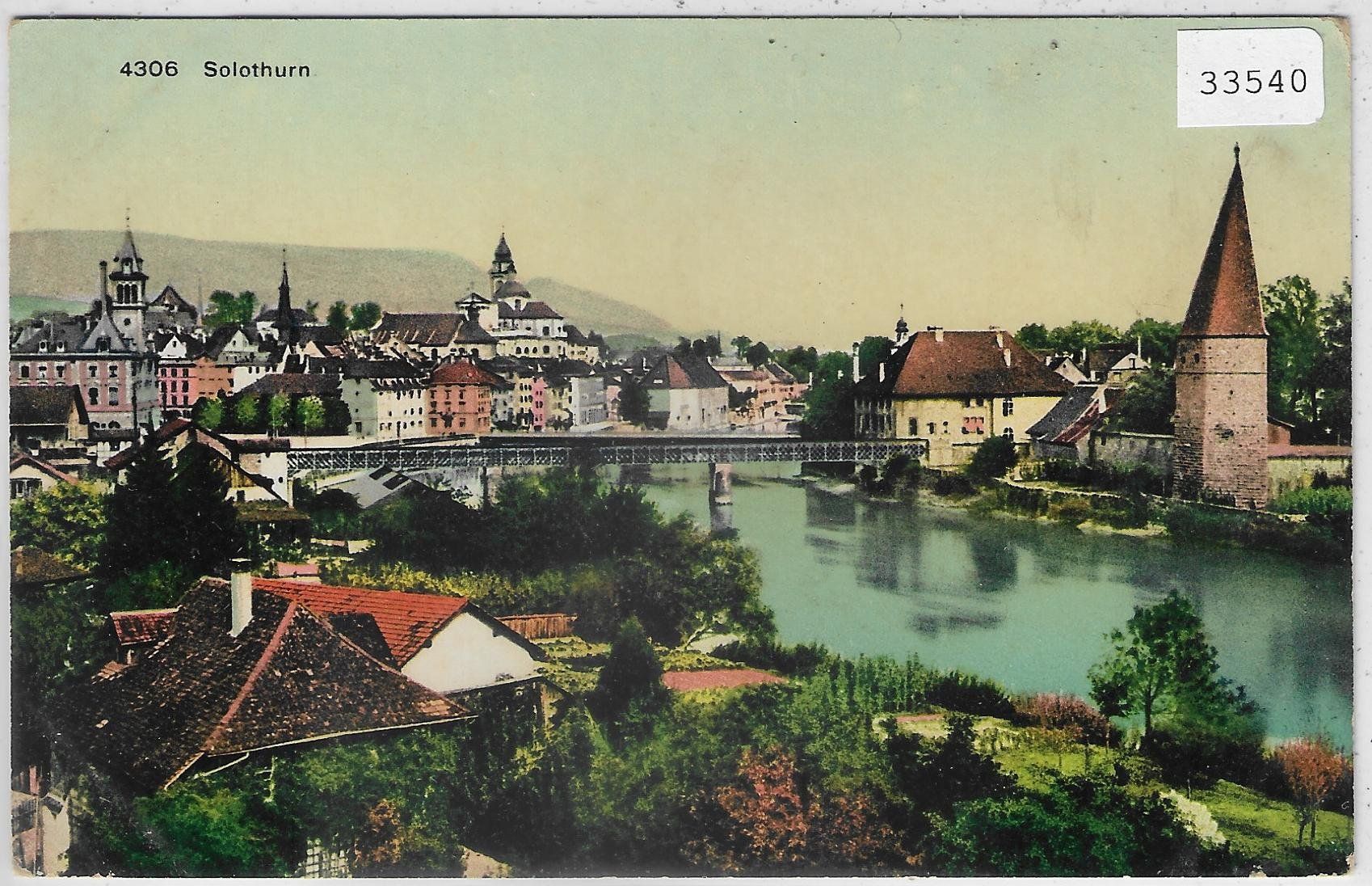 Cartoline postali: Solothurn - Stadtpartie - Litho – Usato da Ettingen venduto da Kartenplanet