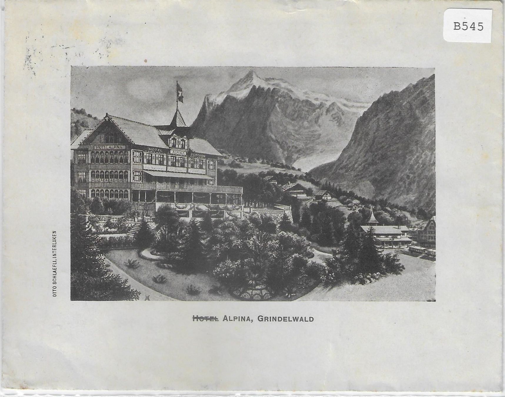 Cartes postales: Hotel Alpina Grindelwald illustriert – D'occasion à Ettingen par Kartenplanet