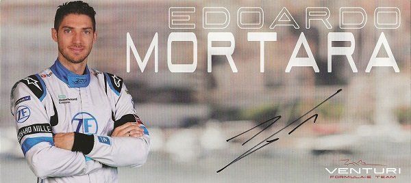 Autografi: Autogrammkarte Edoardo Mortara 2019 – Usato da Solothurn venduto da F1shop1