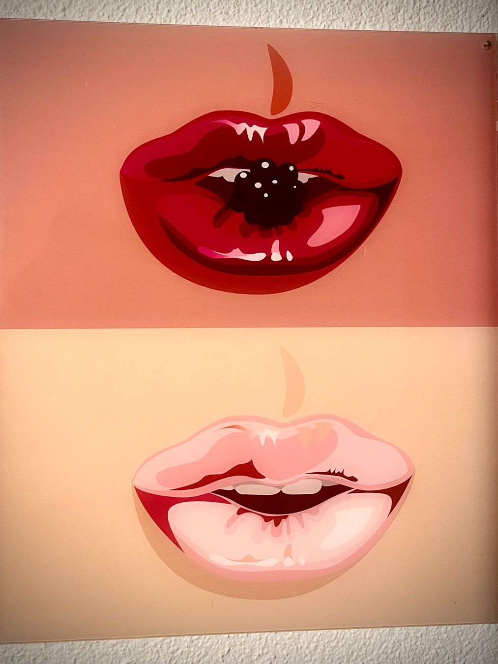 Foto & Immagini: Einzigartiges Bild mit Lippen - Eyecatcher + Deko-Unikat – Nuovo (secondo la descrizione) da Hedingen venduto da s_Kat 2