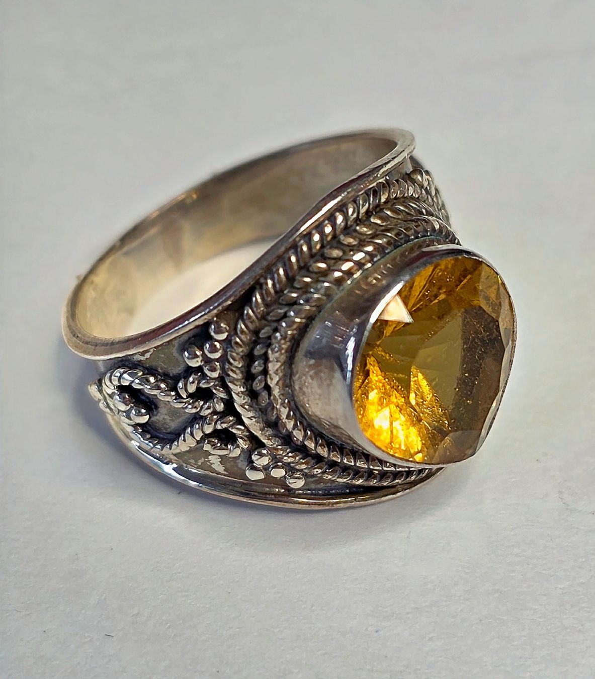Bagues: Citrin Silber Ring – Neuf (Voir description) à Zürich par adriben 8