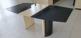 Esstisch Granit Nero Ametista ausziehbar inkl. 2 Zierplatten
