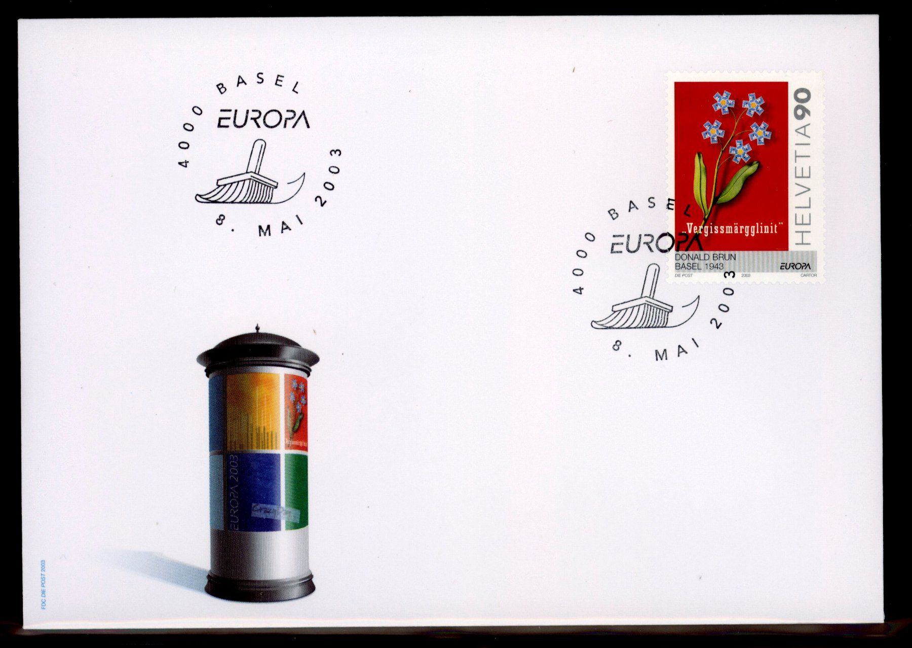 Tutti i francobolli: 2003, FDC, Europa – Usato da Willisau venduto da Vollstempel