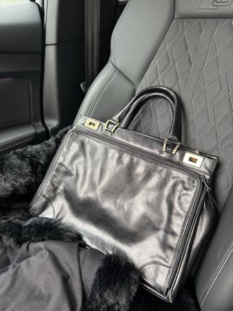Vintage Leder Locher Tasche Ledertasche