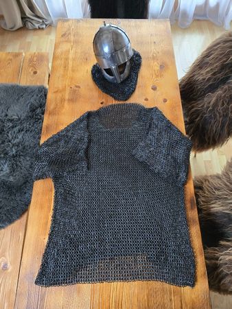 Wikinger Kettenhemd Vollvernietet (Kampftauglich) XXL