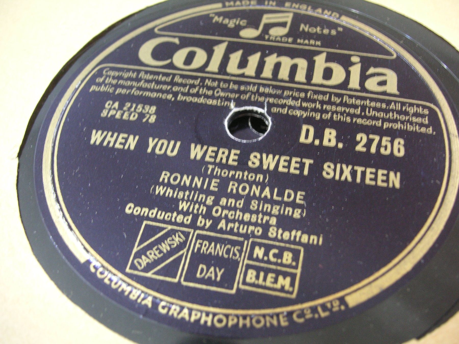 Schallplatten: DISQUES 78 TOURS – Gebraucht aus Lausanne von Leag 6