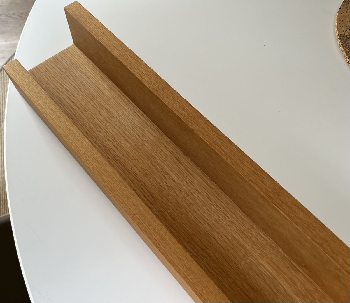 Regale: Wandregal, Bilderleiste Eiche massiv, 80cm – Gebraucht aus Affoltern am Albis von Silber79 2