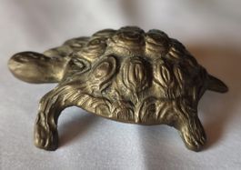 Schildkröte Figur aus massiven Messing siehe Foto