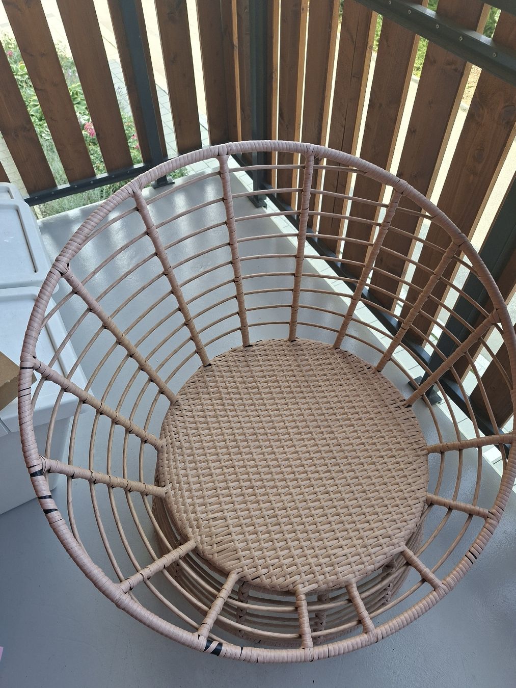 Sessel: Rattan Sessel mit Kissen – Gebraucht aus Sommeri von san_pwq8