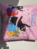 Barbapapa Kissen pink mit Figuren 