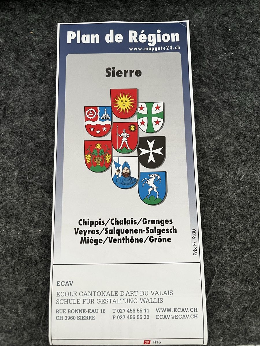 Dokumente: Karte Sierre – Gebraucht aus Pfäffikon ZH von Restore-Me