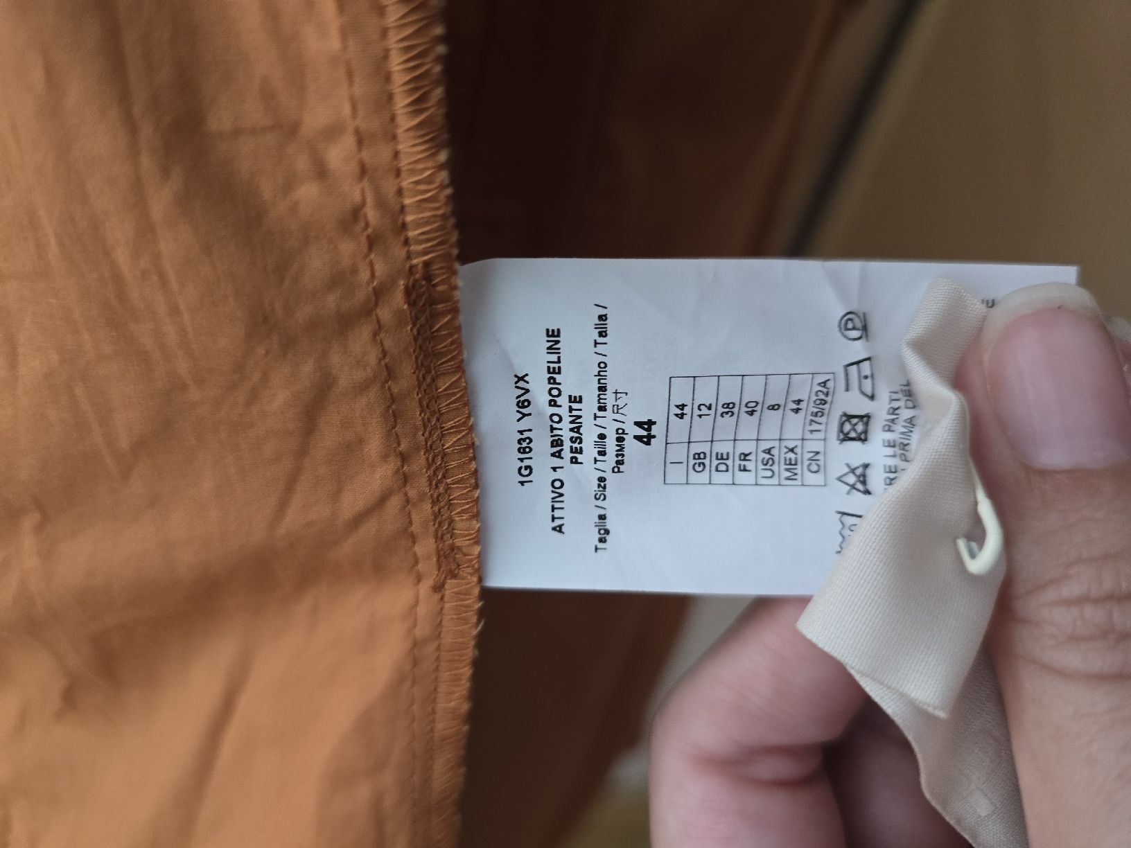 Pinko Vestiti: Pinko Kleid, Orange, Wickeloptik – Usato da Zürich venduto da ale_bg2x 7