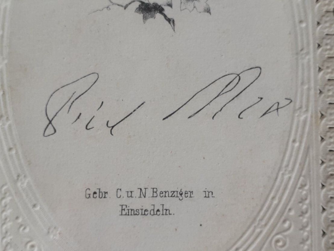 Incisioni: Andachtsbild Papst Pius IX mit Autograph – Usato da Mörschwil venduto da lindaswunderkiste 4