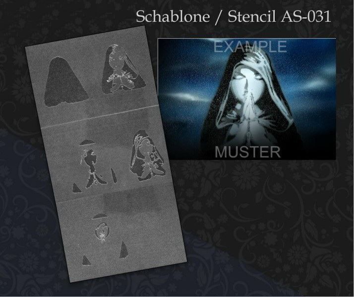 Sciablone: SALE => Step by Step Airbrush-Schablone Madonna – Nuovo e nell'imballaggio originale da Zürich venduto da airbrush-and-more