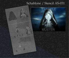 SALE => Step by Step Airbrush-Schablone Madonna