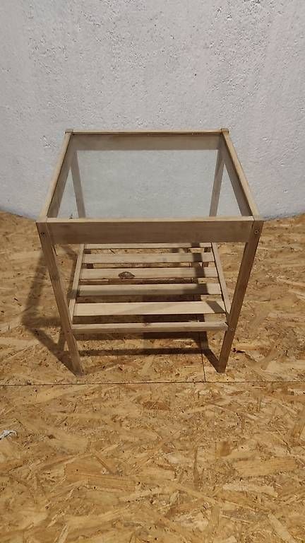 Tavoli: Holztisch mit Glasplatte – Usato da Zürich venduto da lau_bhp9