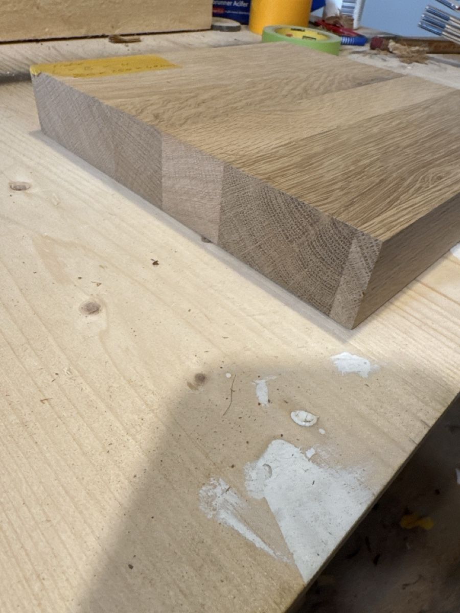 Articoli in legno: Eiche Brett, Holzbrett, 250x250x40 mm – Usato da Brunnen venduto da Holz-style 1