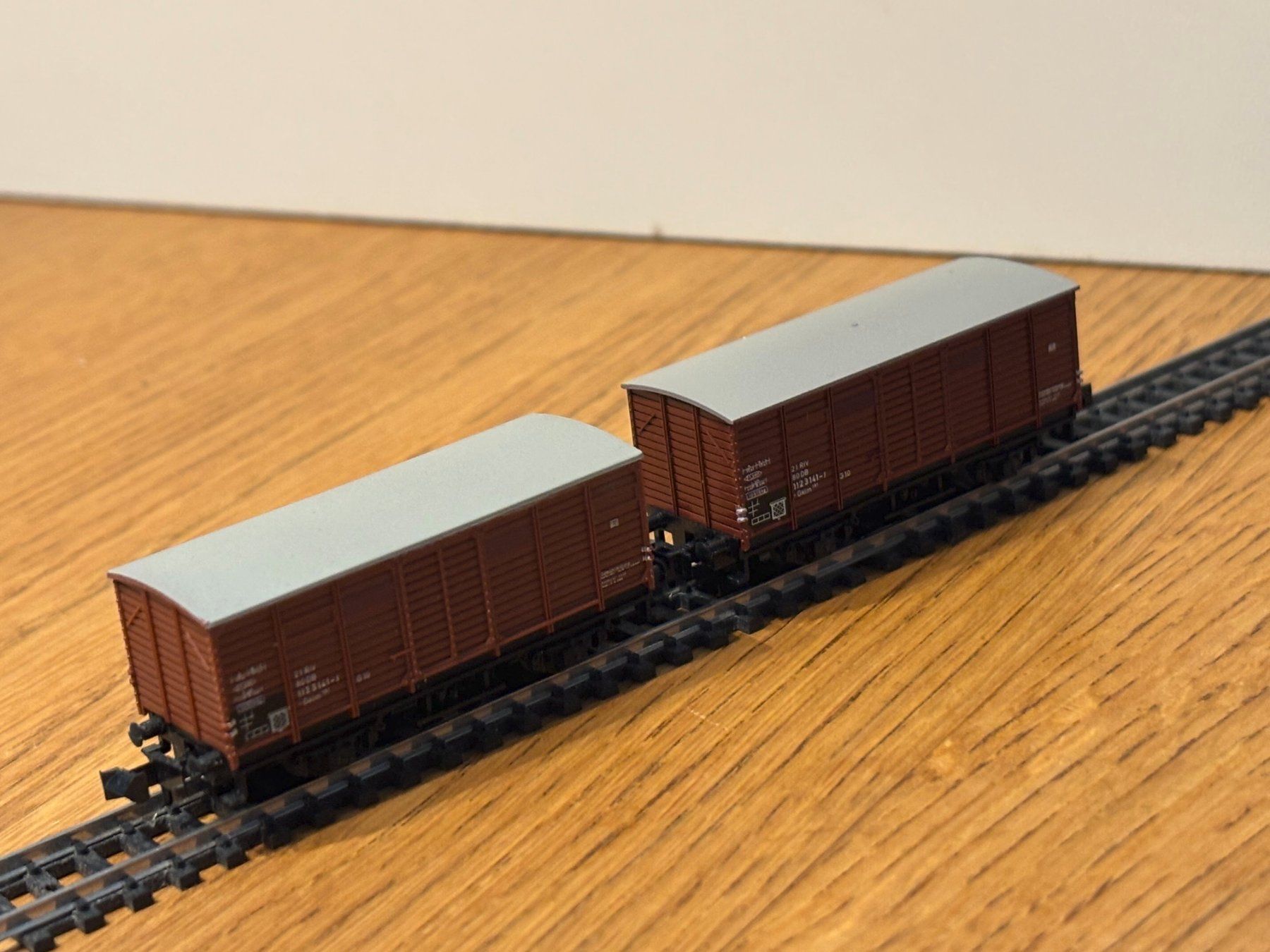 Modellini di ferrovie: L2383: 2 Güterwagen (Spur N) – Nuovo (secondo la descrizione) da Birsfelden venduto da Birs_25 2