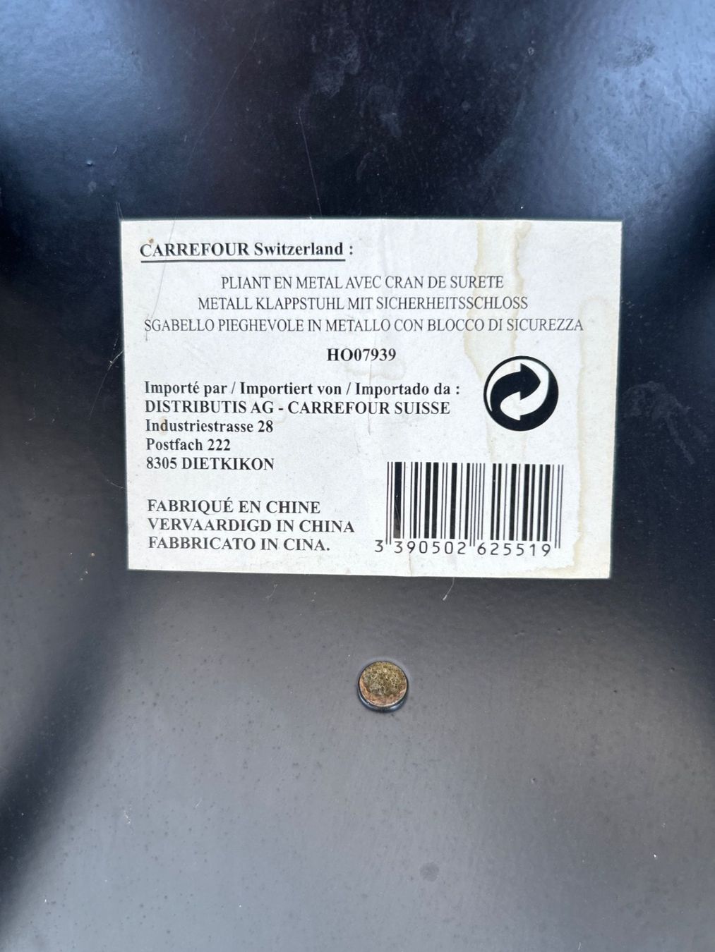 Sgabelli: Klapphocker Sitzhocker Faltbar blau schwarz – Usato da Villnachern venduto da RicardoMary 3