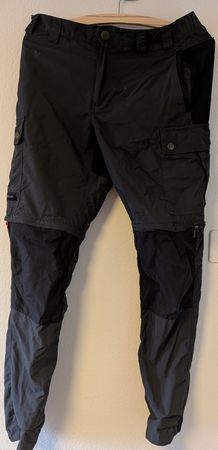 Wanderhose Forclaz schwarz grau gebraucht