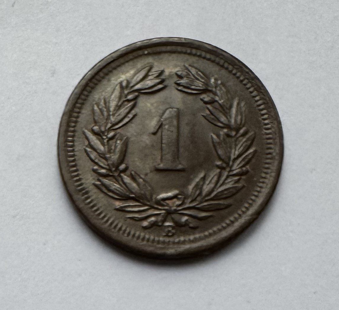 Tutti le monete: 1899 1 Rappen unz/stgl – Nuovo (secondo la descrizione) da Kirchberg SG venduto da Helveticus00 1