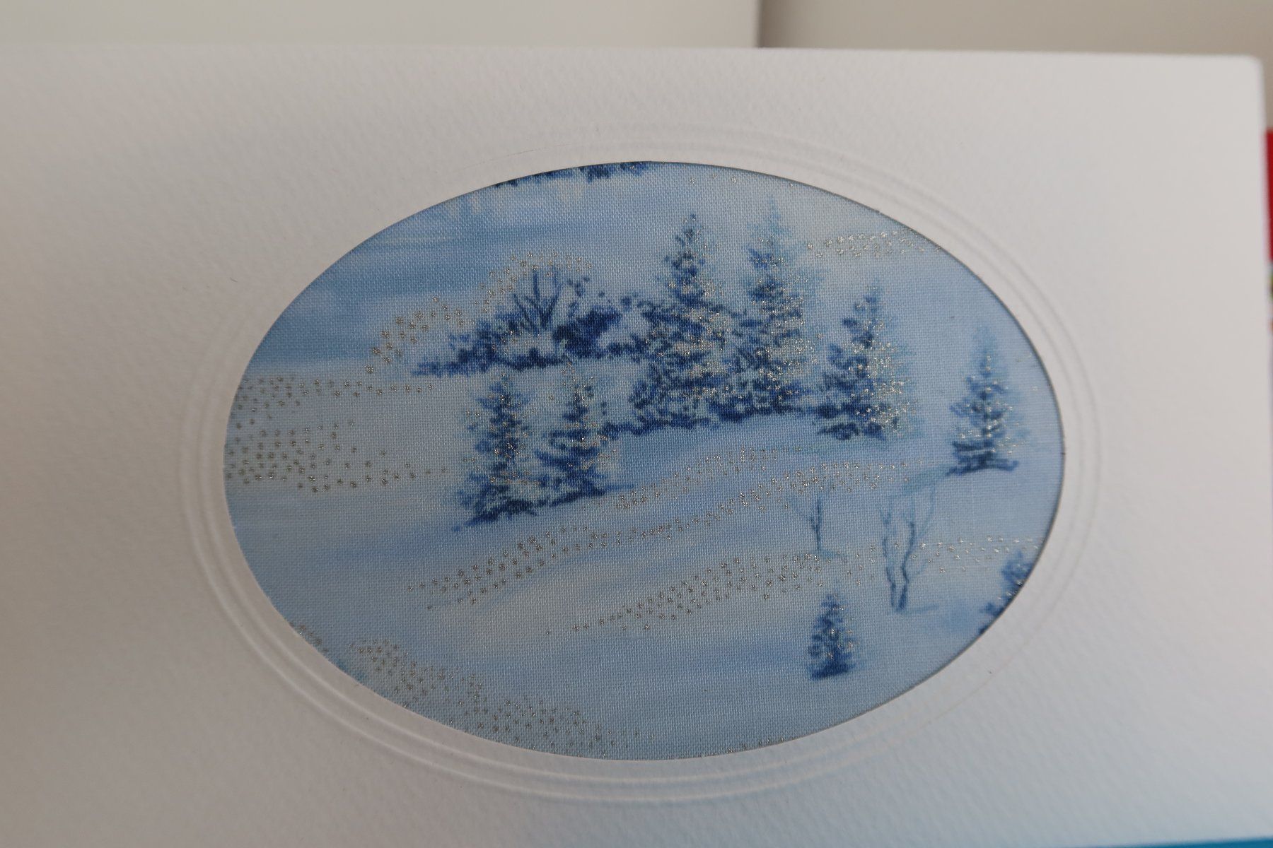 Cartoline: Set: 3 Weihnachtskarten mit Stoff (Doppelkarten/Kuverts) NEU – Nuovo e nell'imballaggio originale da Zürich venduto da Piki7 2