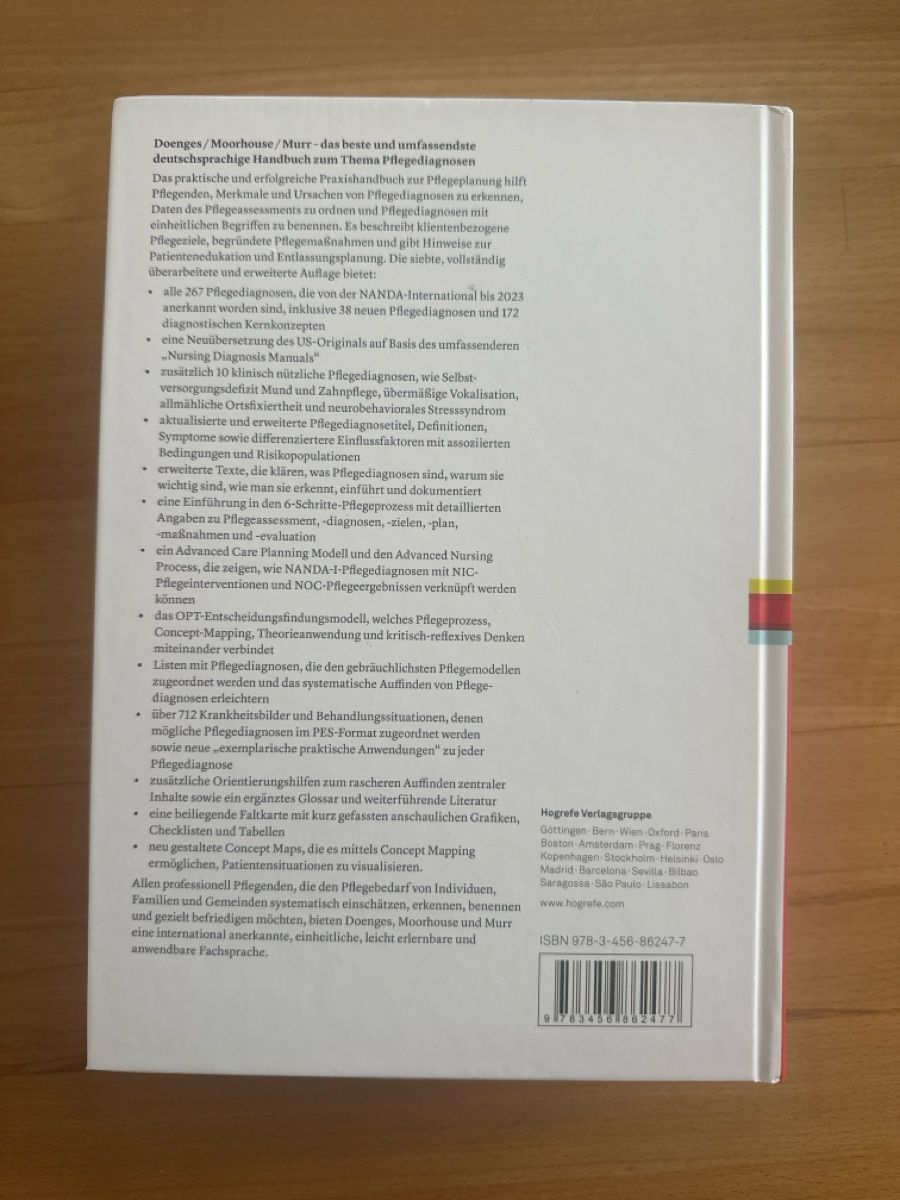 Libri: Pflegediagnose Buch, Auflage 7 – Nuovo (secondo la descrizione) da Dagmersellen venduto da liv_8hyd 1