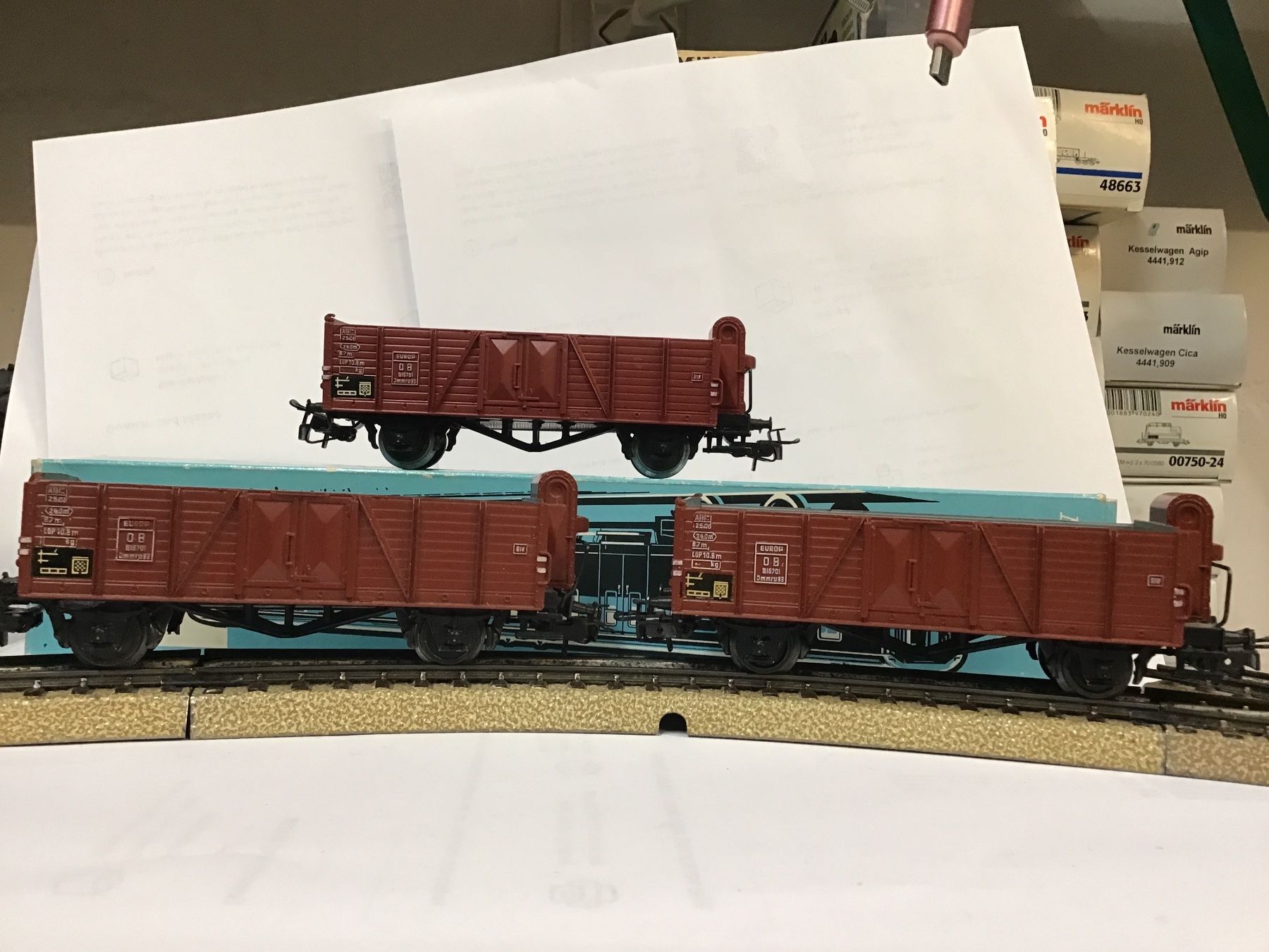 Märklin Modellini di ferrovie: Märklin Güterwagenset H0 – Usato da Männedorf venduto da Modellbau-wyss