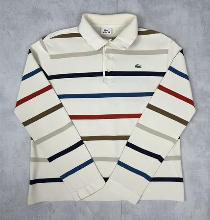 Polo manches longues Lacoste rayé - L #16